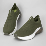 Redtape ETPU Men's Walking Slip-On Shoes for Extra Comfort (Olive)