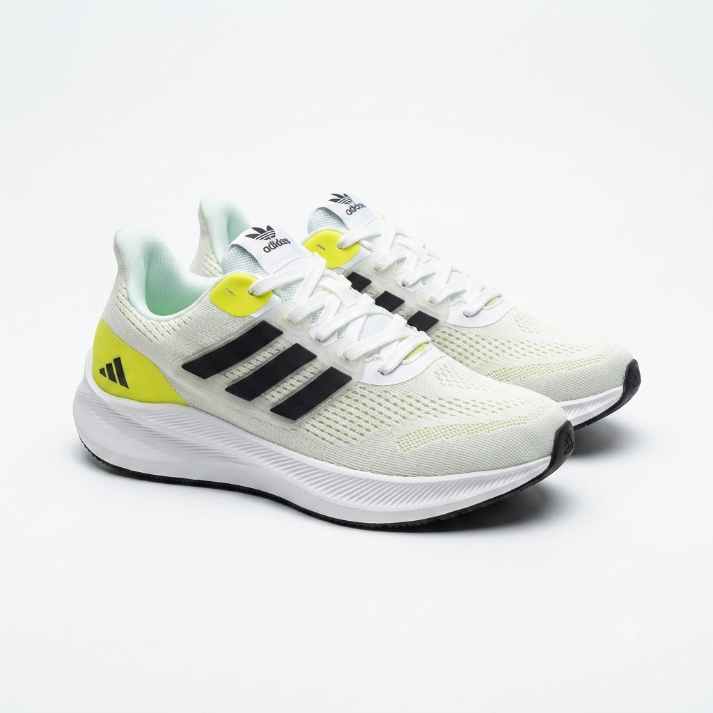 adidas-1-1-speed-run-sneaker-premium-white-yellow-image-1.png ADIDAS 1:1 SPEED RUN SNEAKER (PREMIUM WHITE YELLOW) - Image 1
